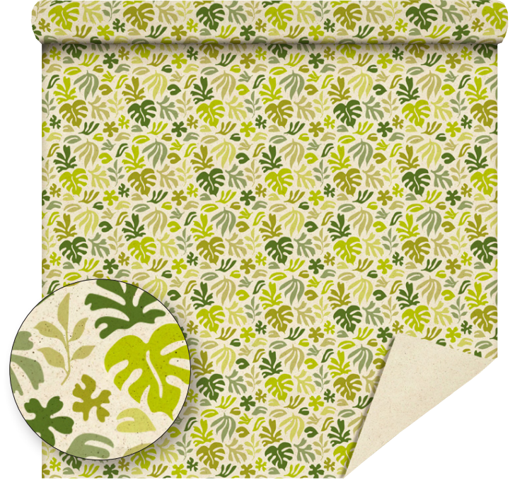 Rouleau Papier Grass Paper Feuille verte