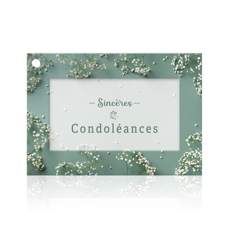 Carte "Sincères Condoléances"