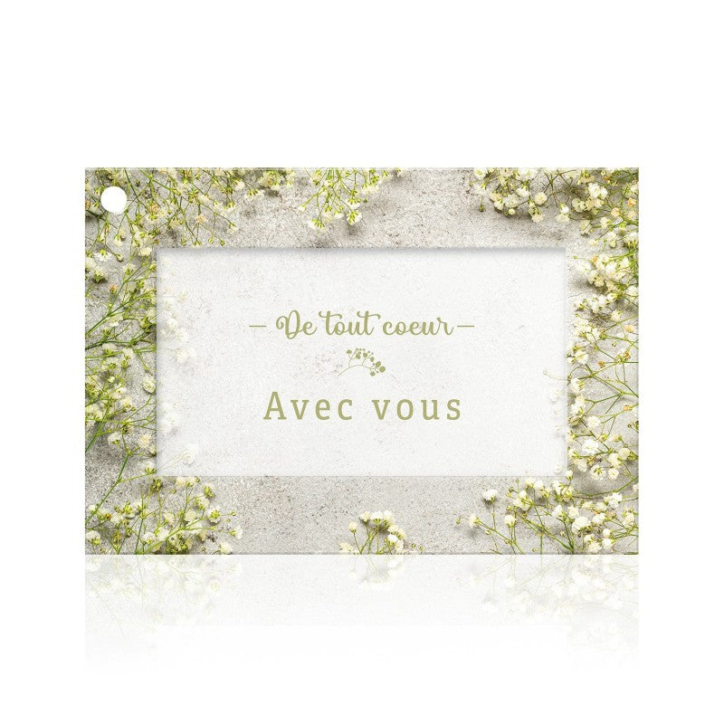 Carte "De tout cœur avec vous"