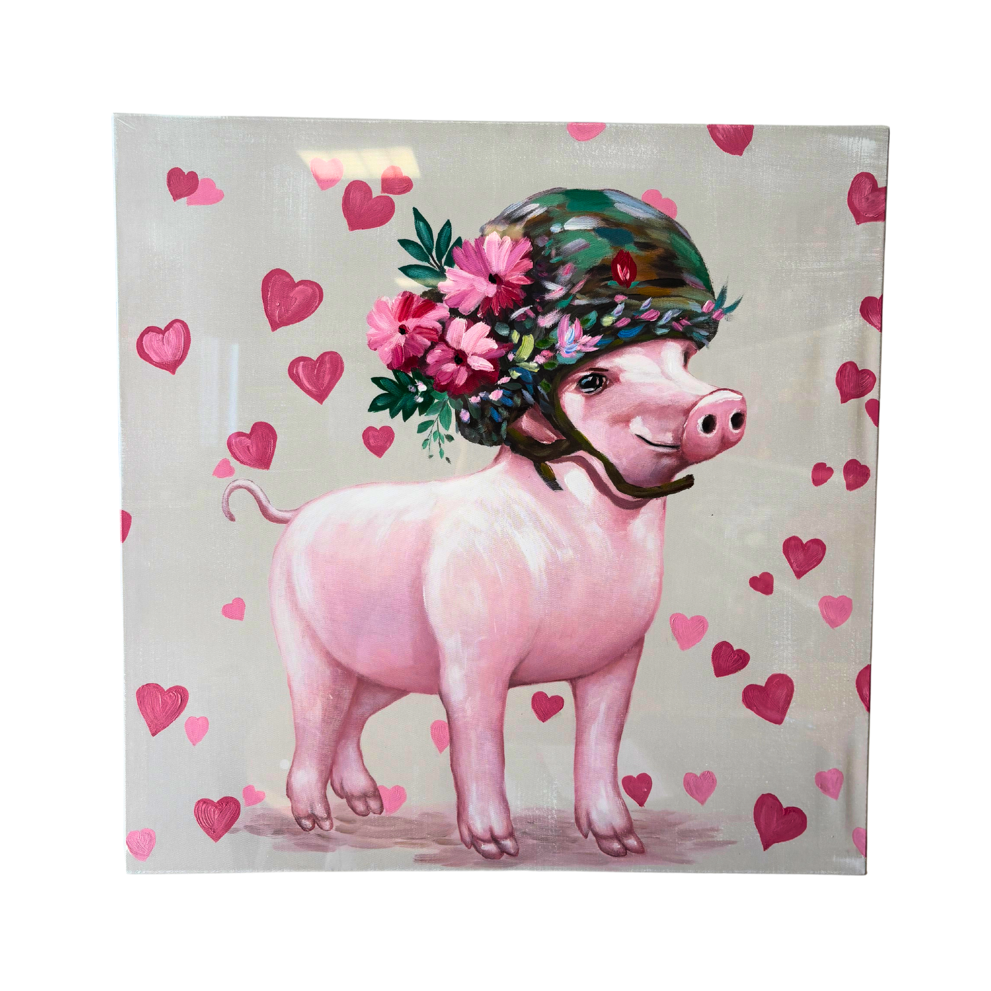 Tableau "Cochon Marrant Amour"