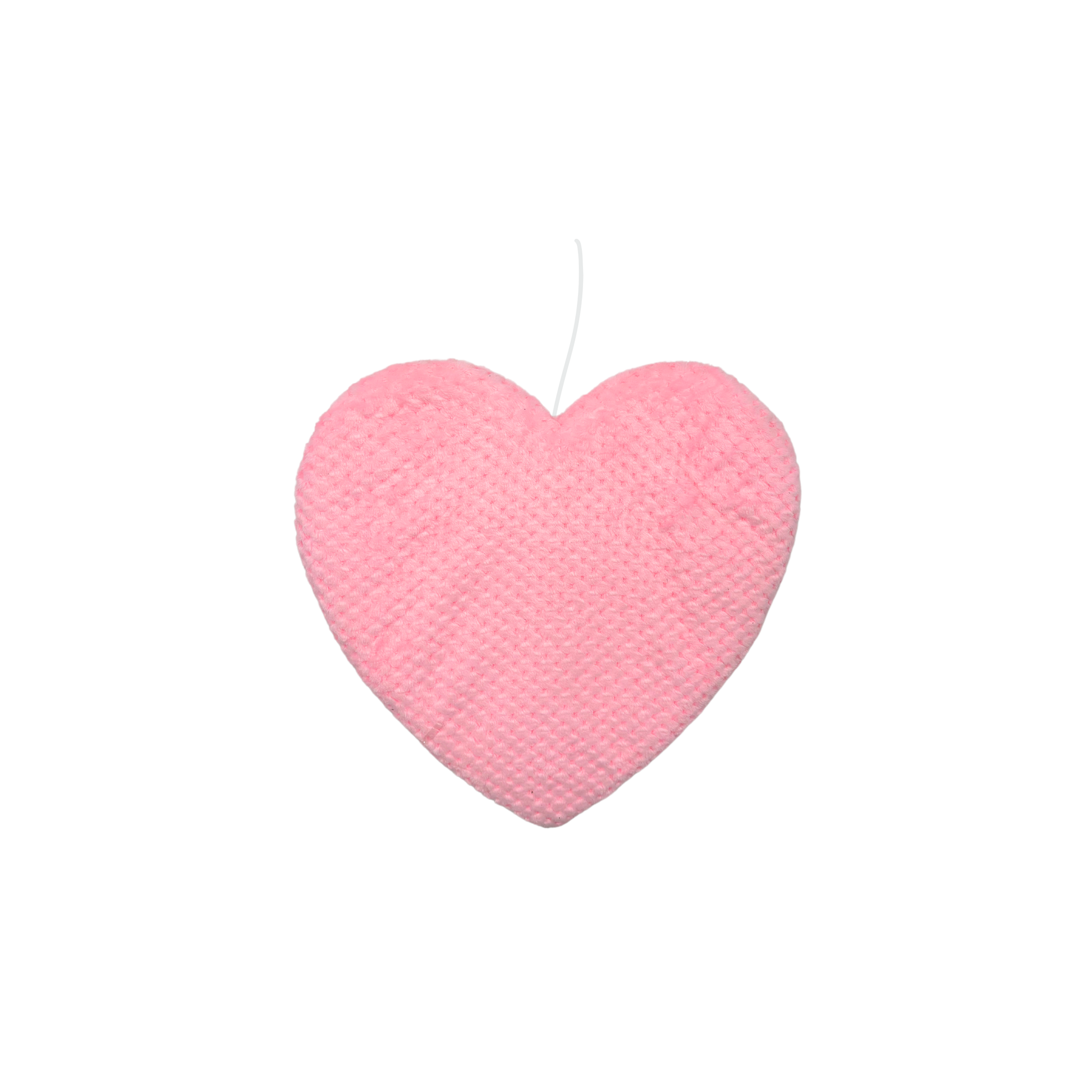 Cœur Bouloche Rose à Suspendre
