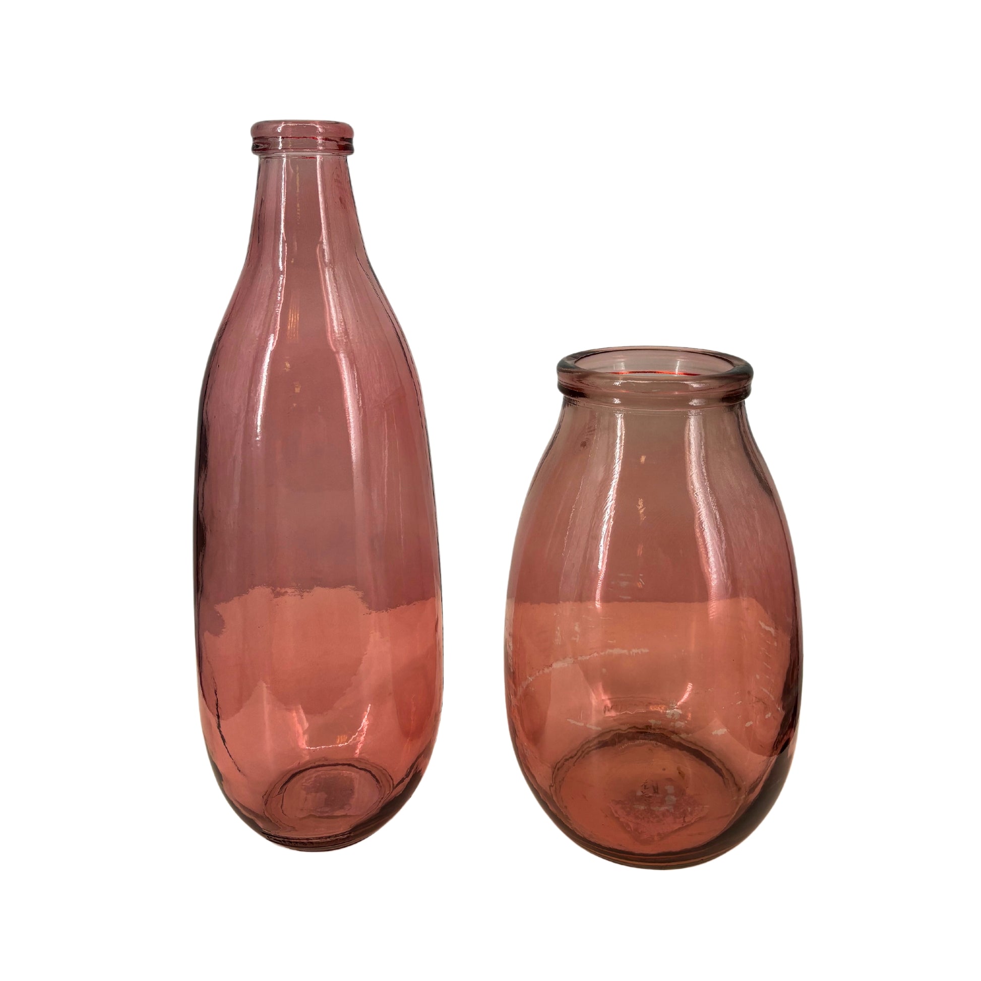 Vases en Verre Rose