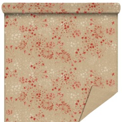 Rouleau Papier Kraft Naturel Rimini Rouge | Emballage Chic et Authentique