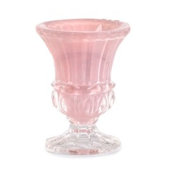 Vase Médicis en Verre Rose – Élégance Classique pour Vos Fleurs