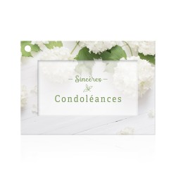 Carte "Sincères Condoléances"