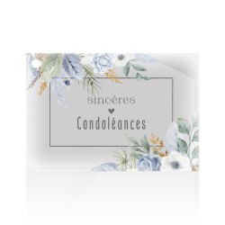 Carte "Sincères Condoléances"