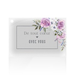 Carte "De tout cœur avec vous"