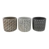 Cache-Pots en Ciment Nuance de Gris avec Point – Élégance Minimaliste et Contemporaine