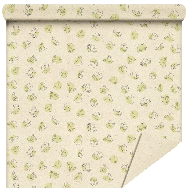 Rouleau Grass Paper Visage vert