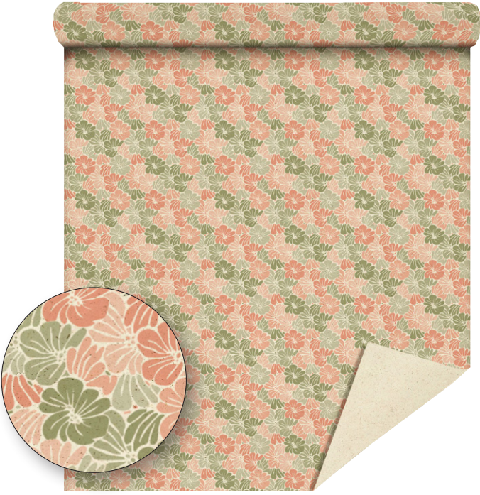 Rouleau Papier Grass Paper - Rose & Vert