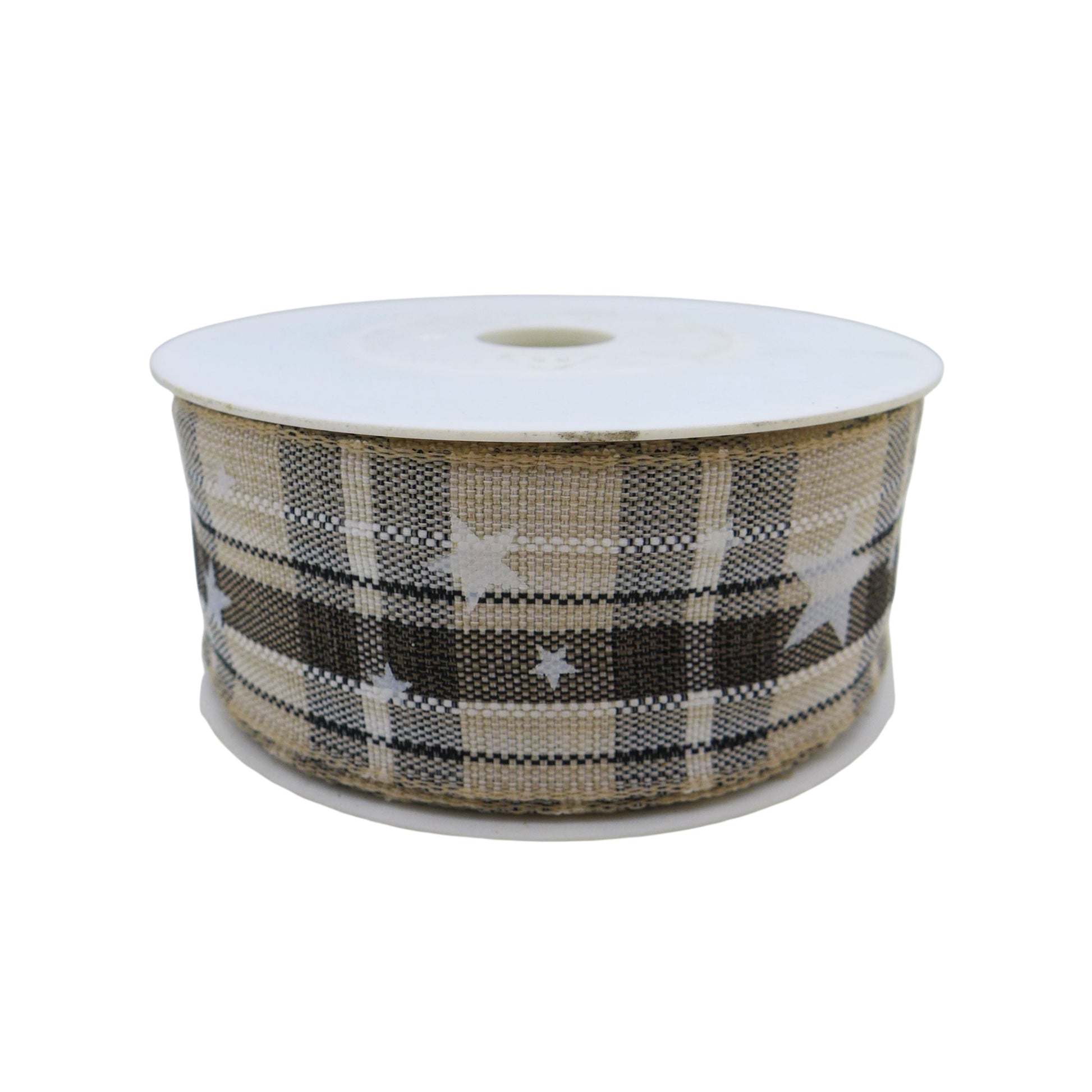 Ruban Jute Carreaux Étoile