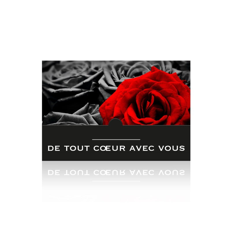 Carte "De tout cœur avec vous"