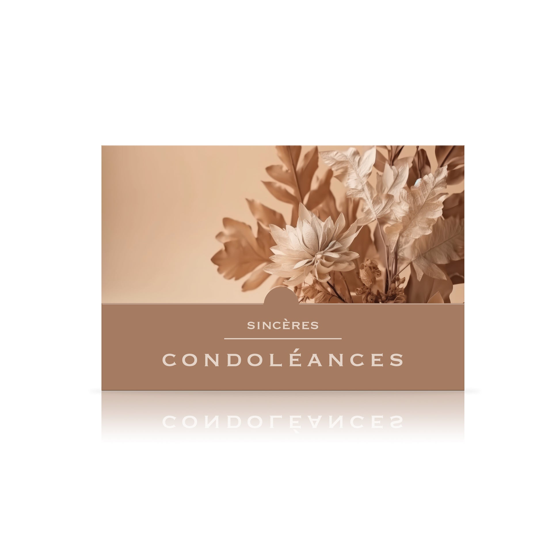 Carte "Sincères Condoléances"