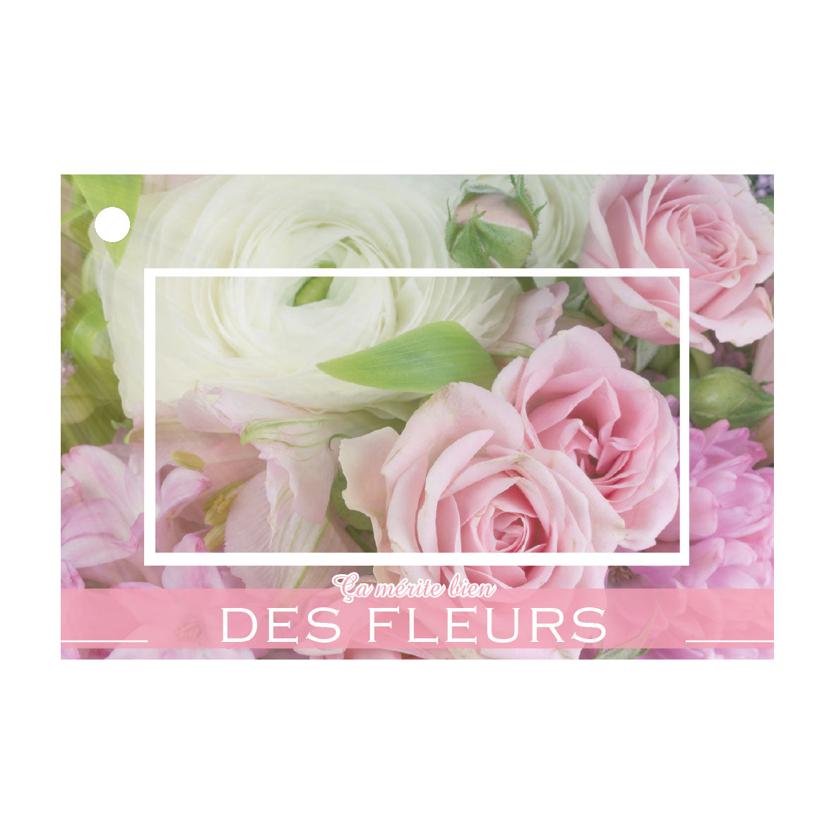 Carte "Ça mérite bien des fleurs"