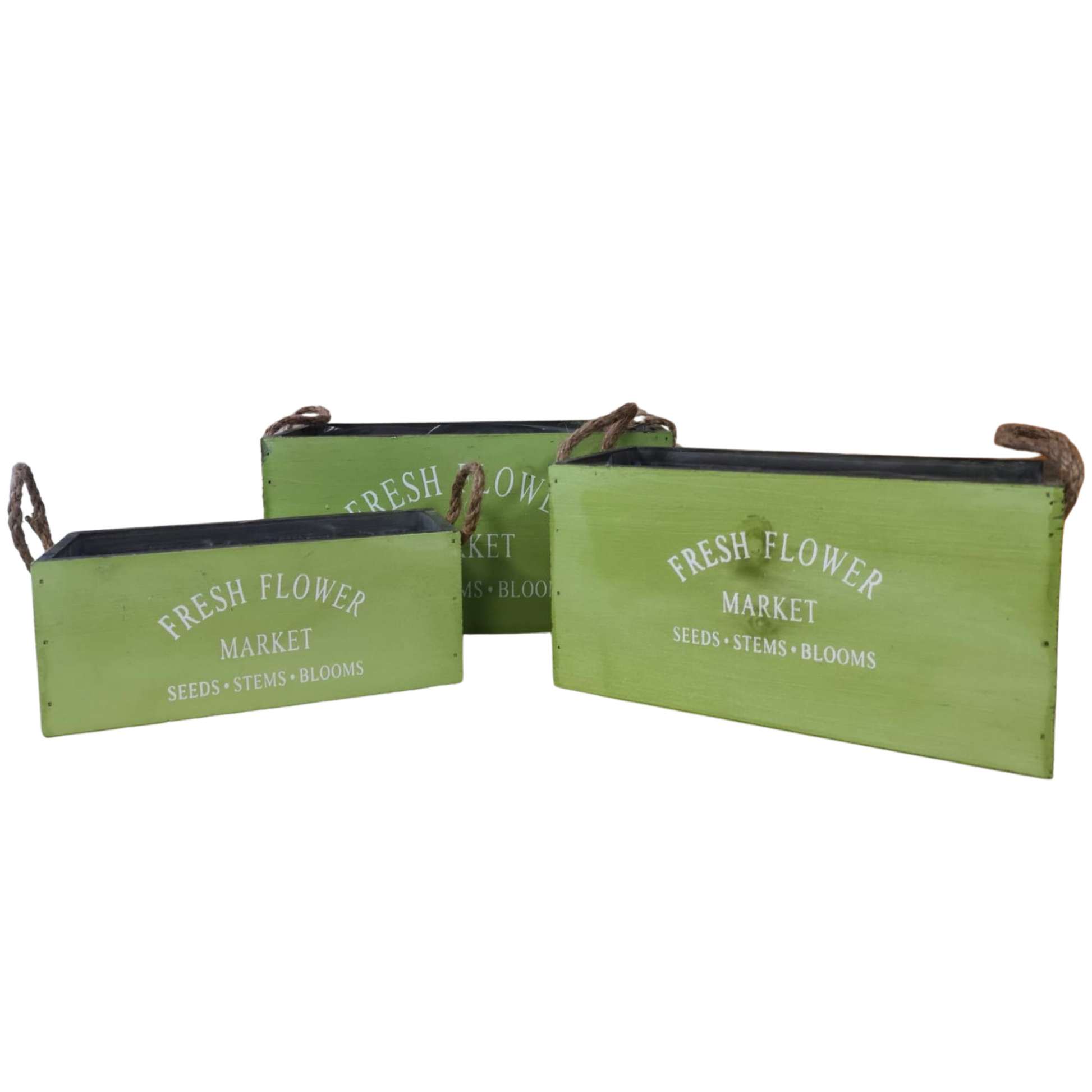 Jardinières en Bois Verte