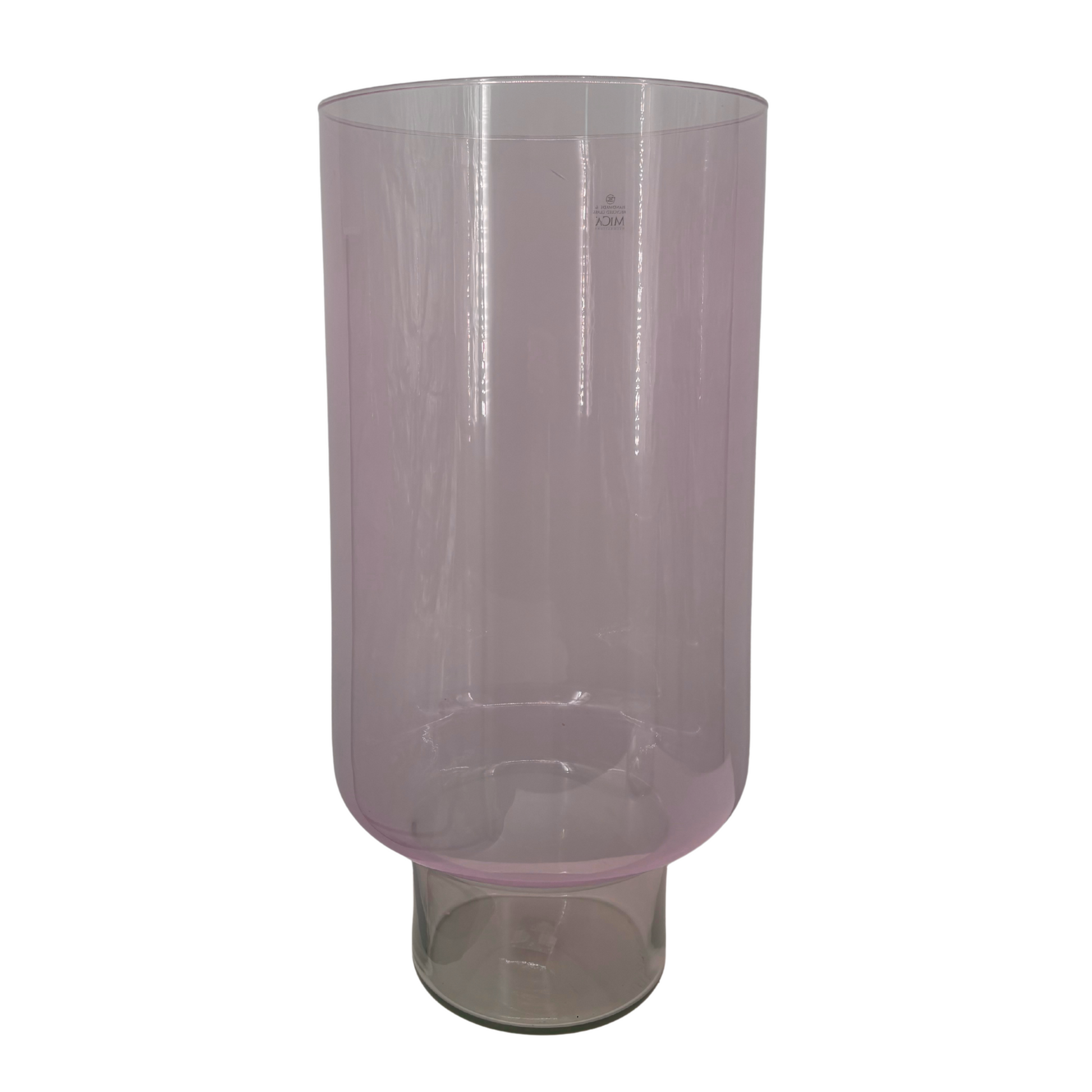 Vase en Verre recyclé rose