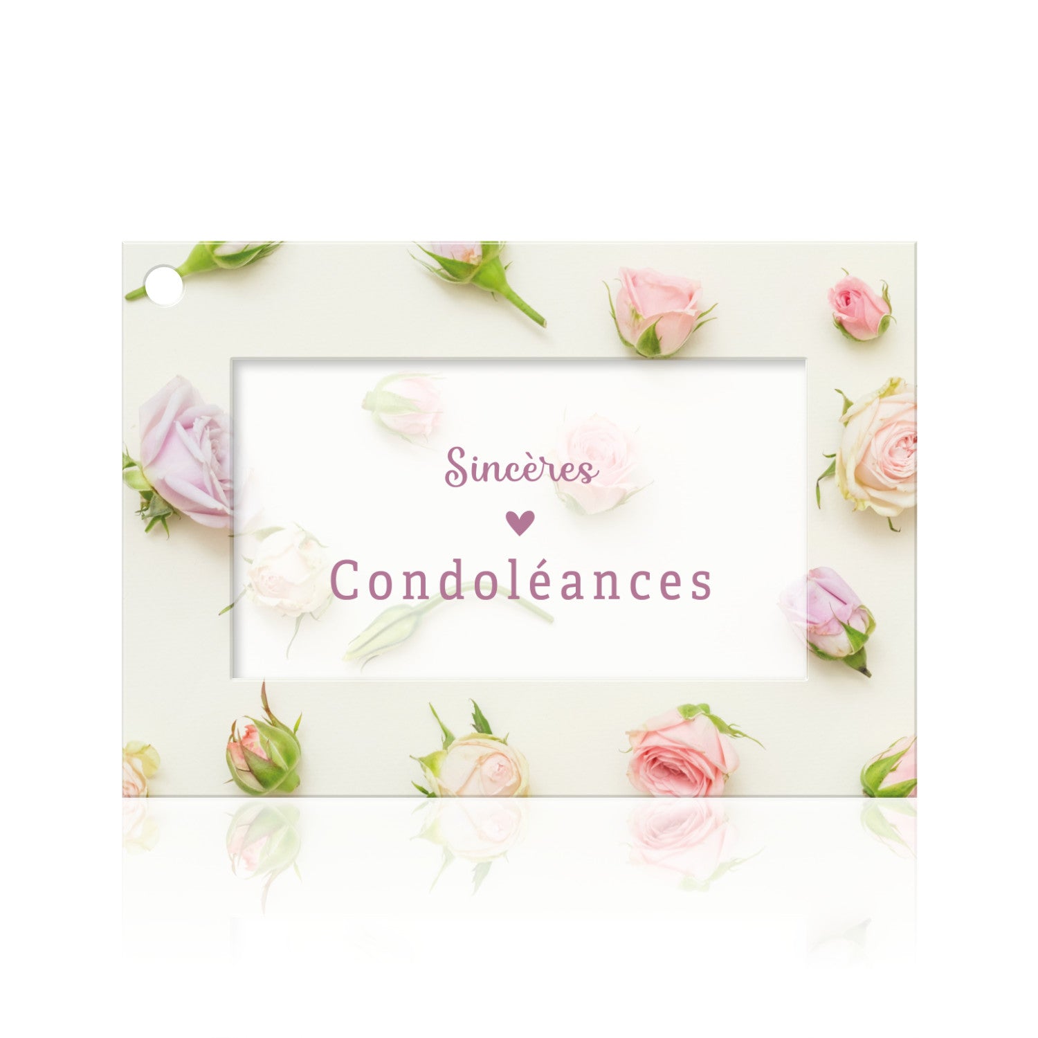 Carte "Sincères Condoléances"