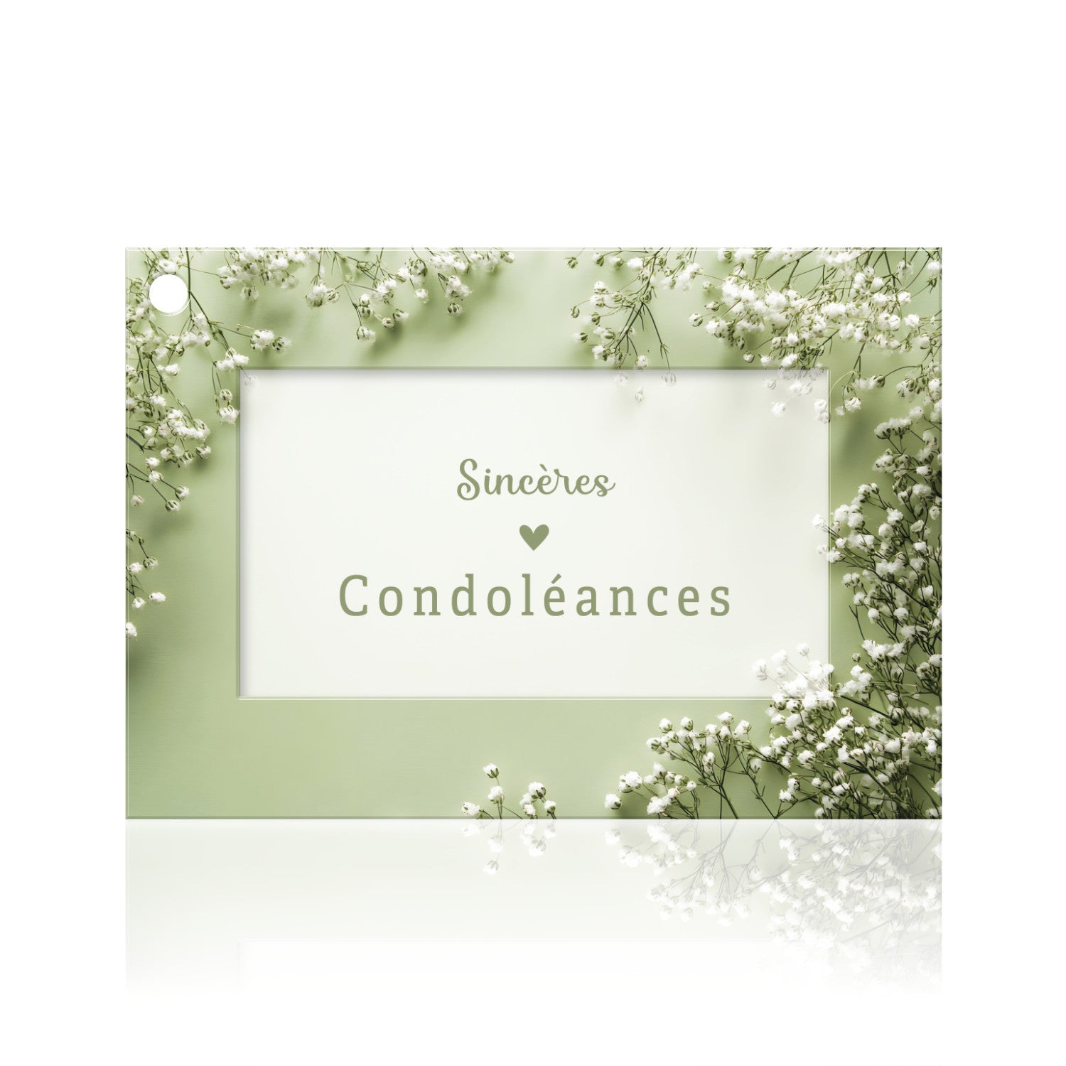 Carte "Sincères Condoléances"