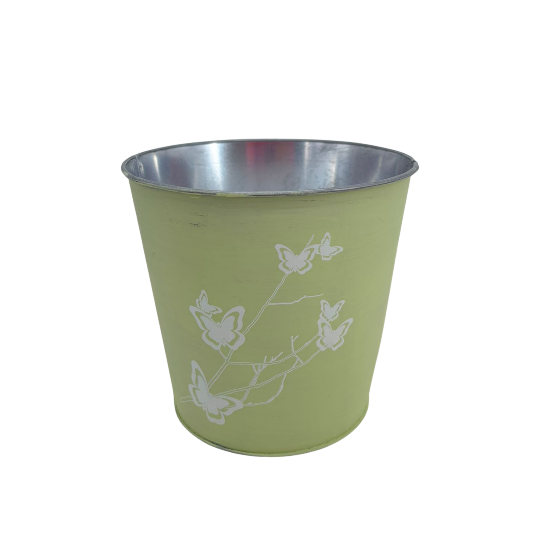 Cache-pots zinc papillon