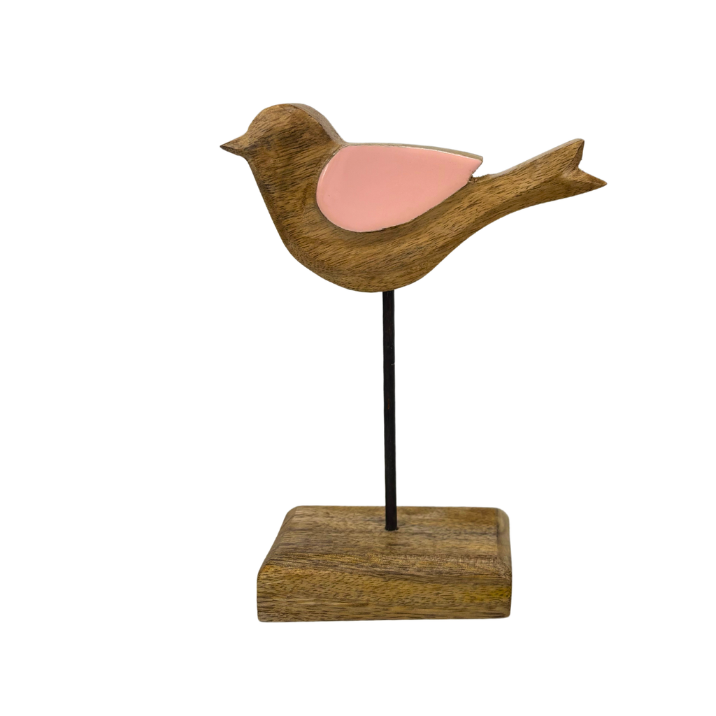 Oiseaux en Bois Rose