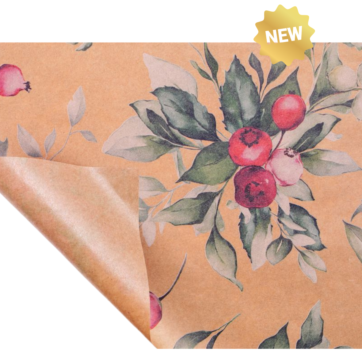 Rouleau Kraft XMAS FLOWER
