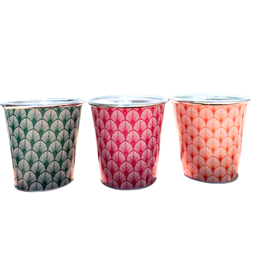 Cache-pots Colorés en Zinc