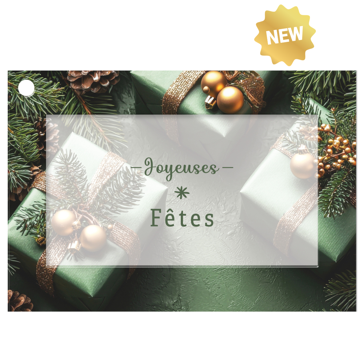Carte "Joyeuses fêtes"