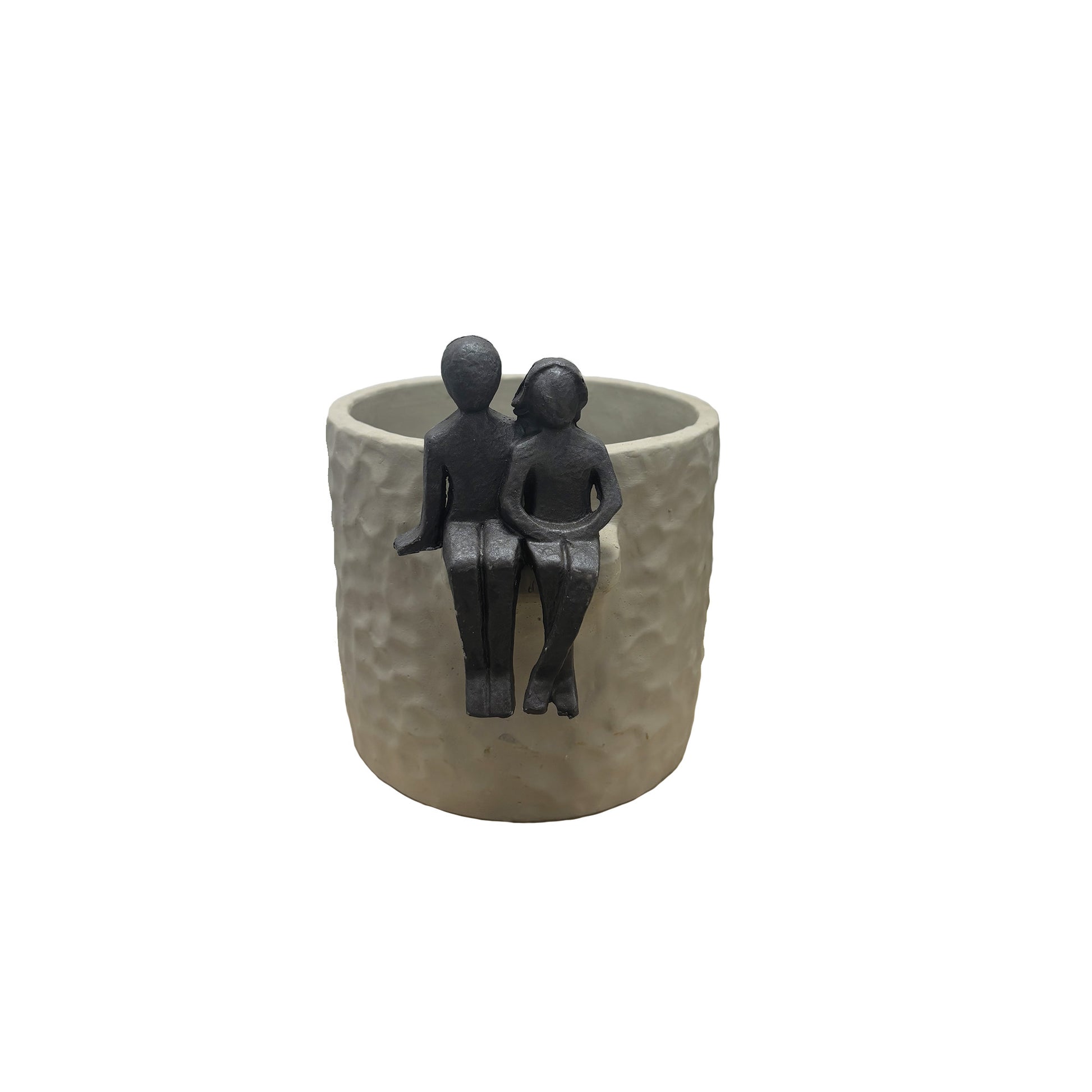 cache-pots martelé