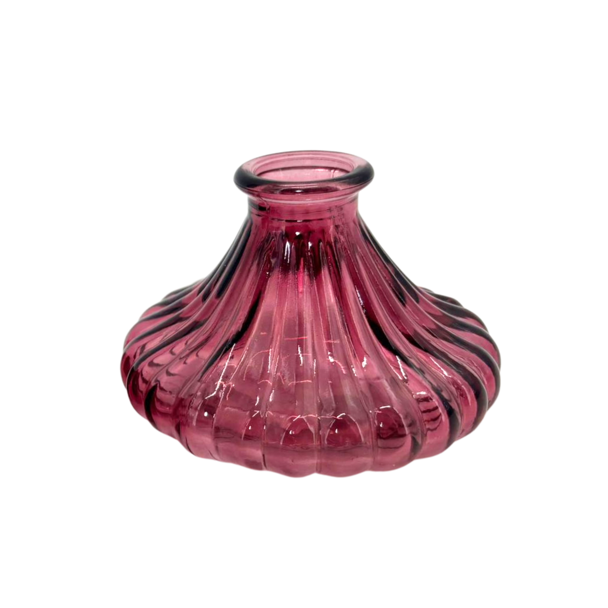 Vase / Bougeoir bordeaux