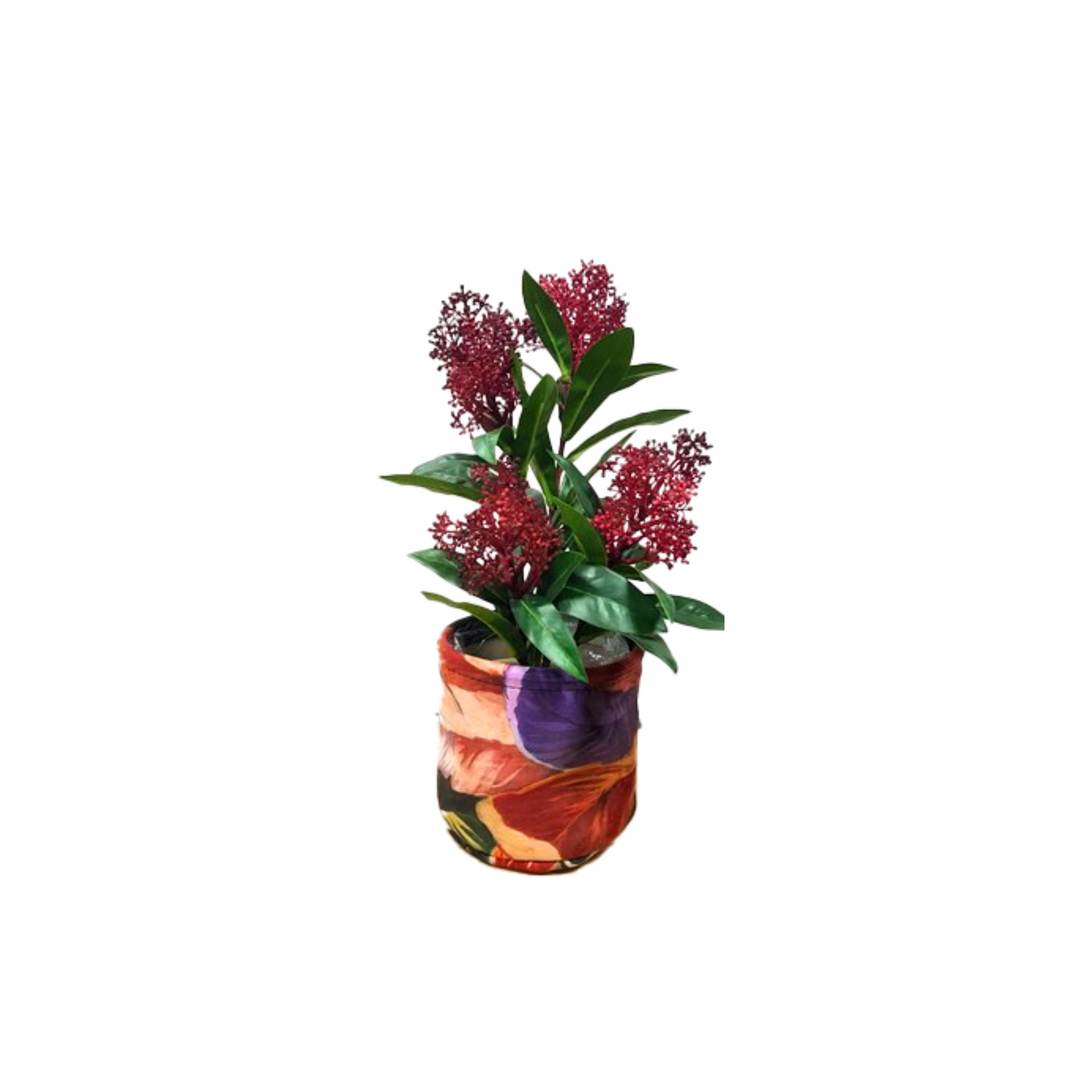 Cache-pots Feuilles en Tissus