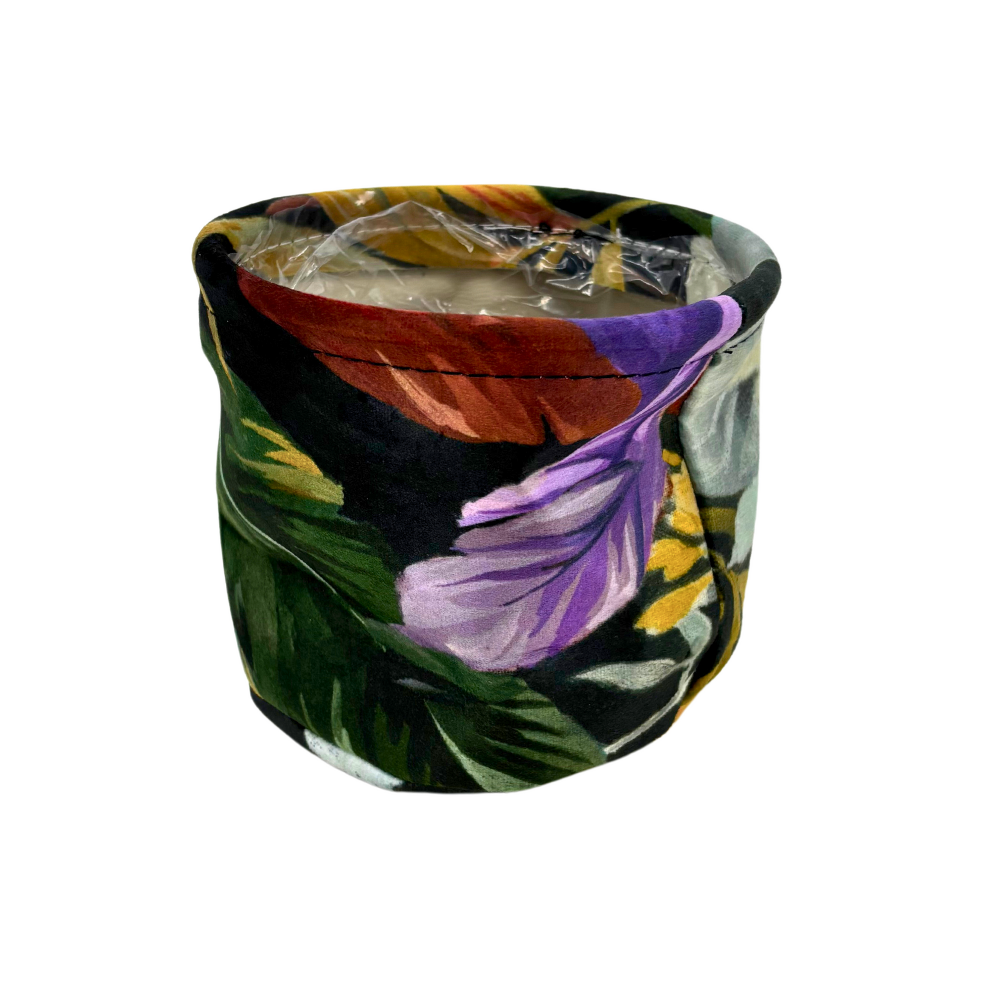 Cache-pots Feuilles en Tissus