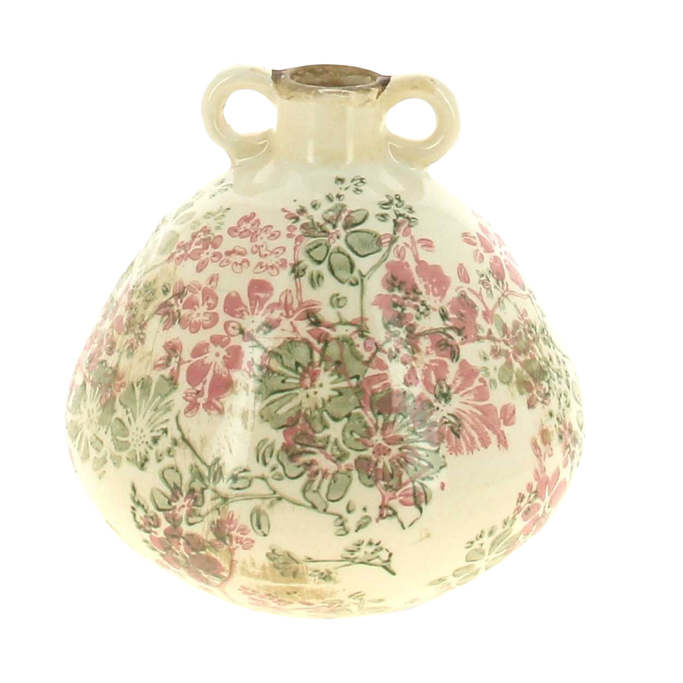 Amphore en Céramique Antique Fleurs Roses