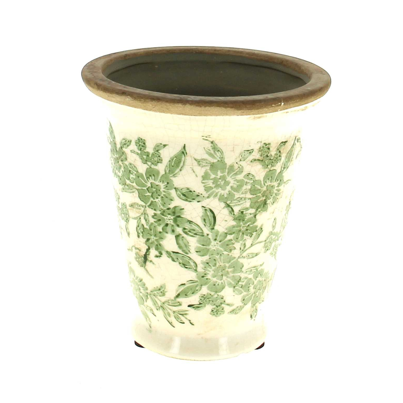 Vases en Céramique Fleurs Vertes