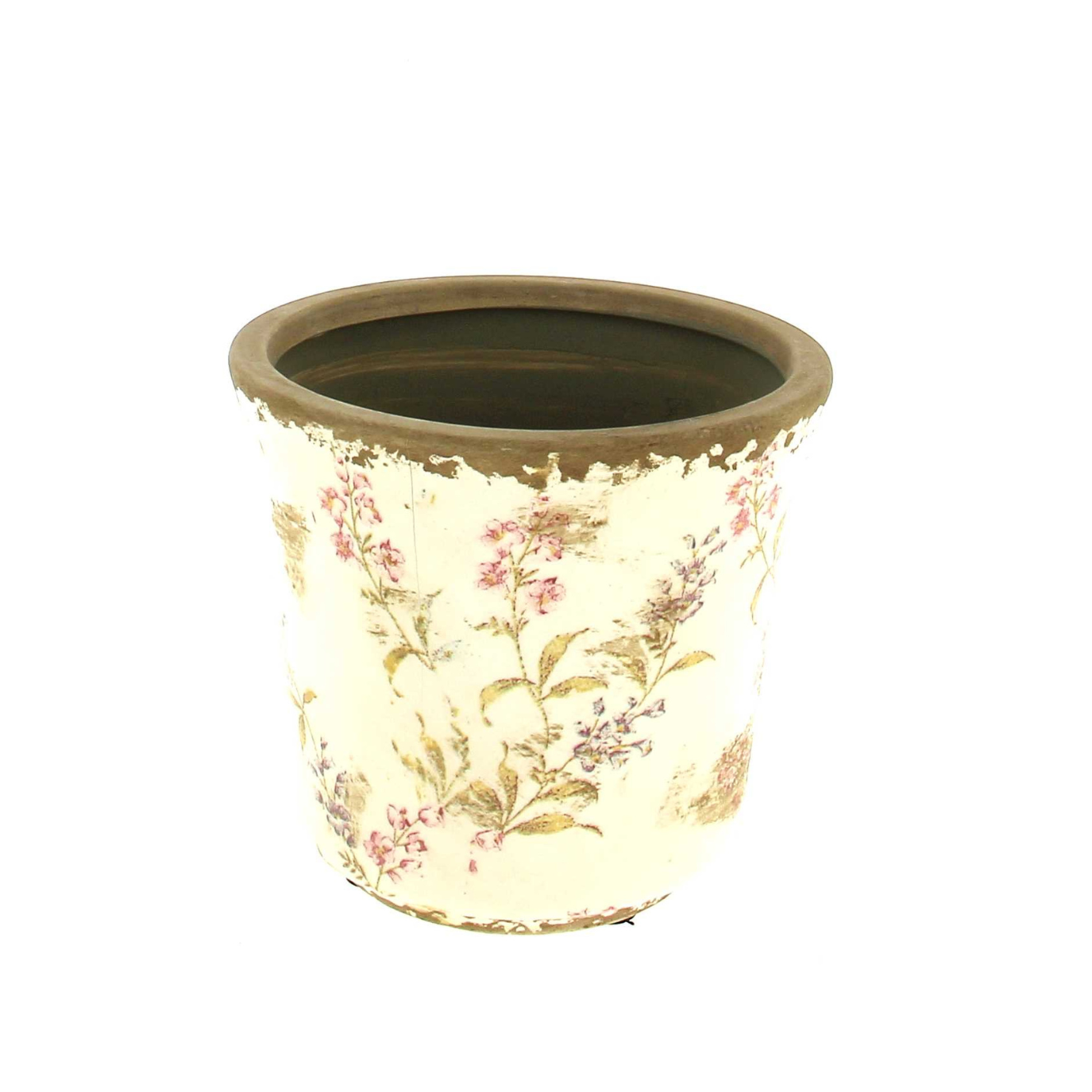 Cache-pot en Céramique Fleurs Roses