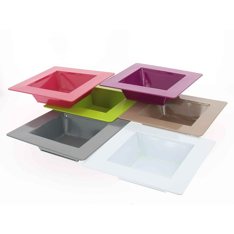 Assiette zinc couleur