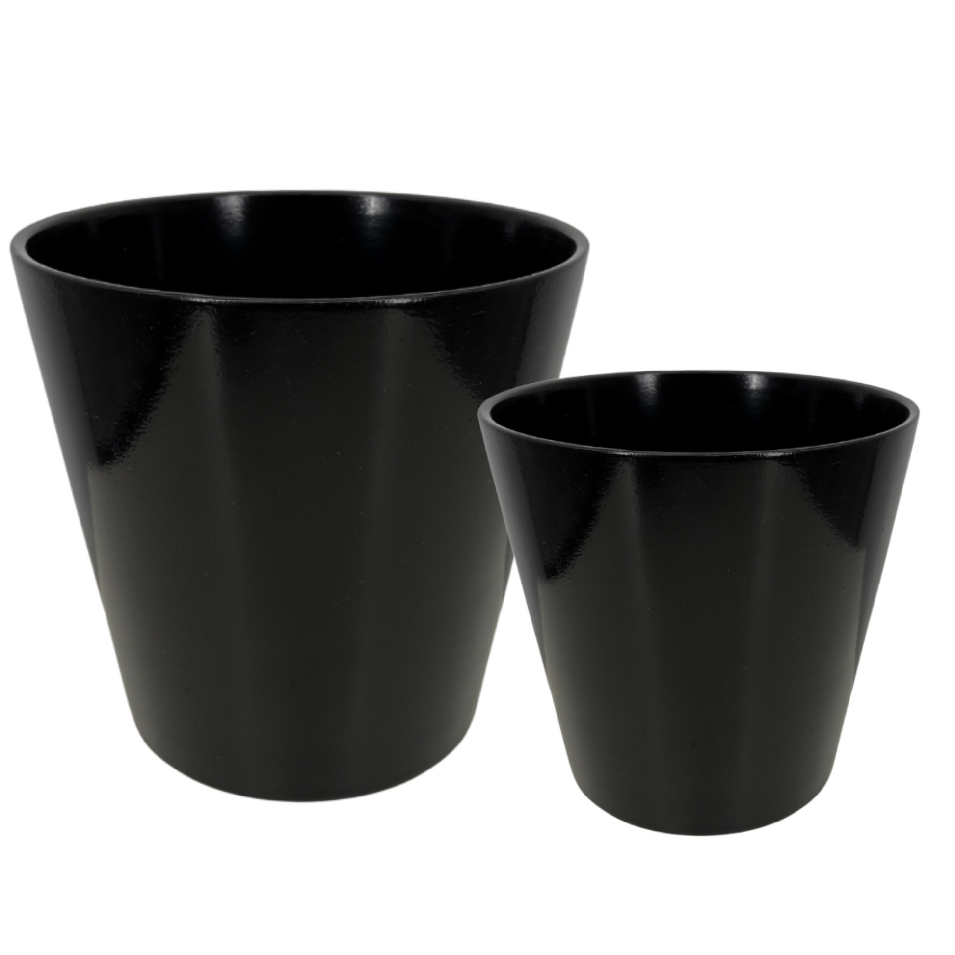Cache-pots Noir Brillant