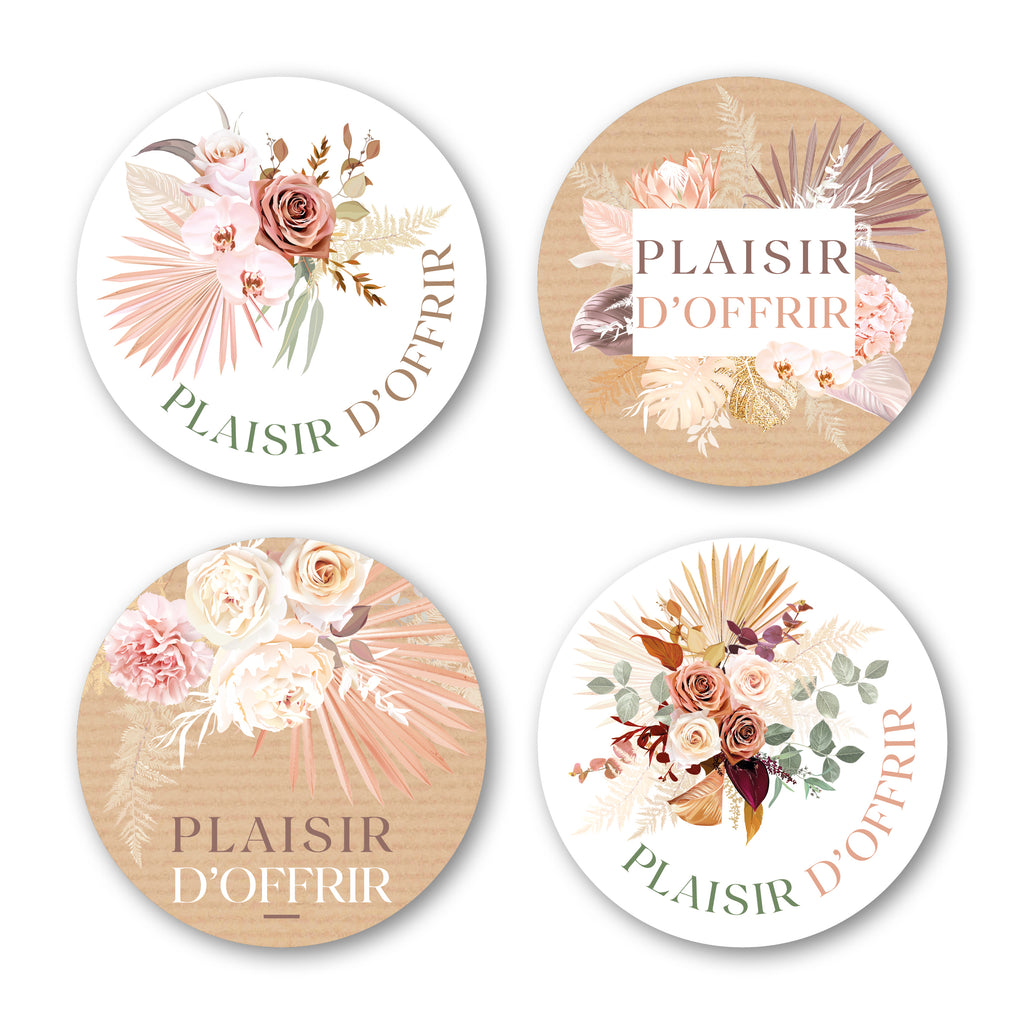 Étiquette Adhésive - Plaisir d'Offrir