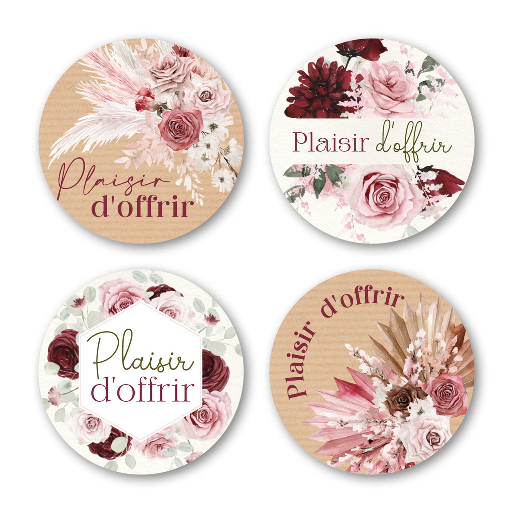 Étiquette Adhésive - Plaisir d'Offrir