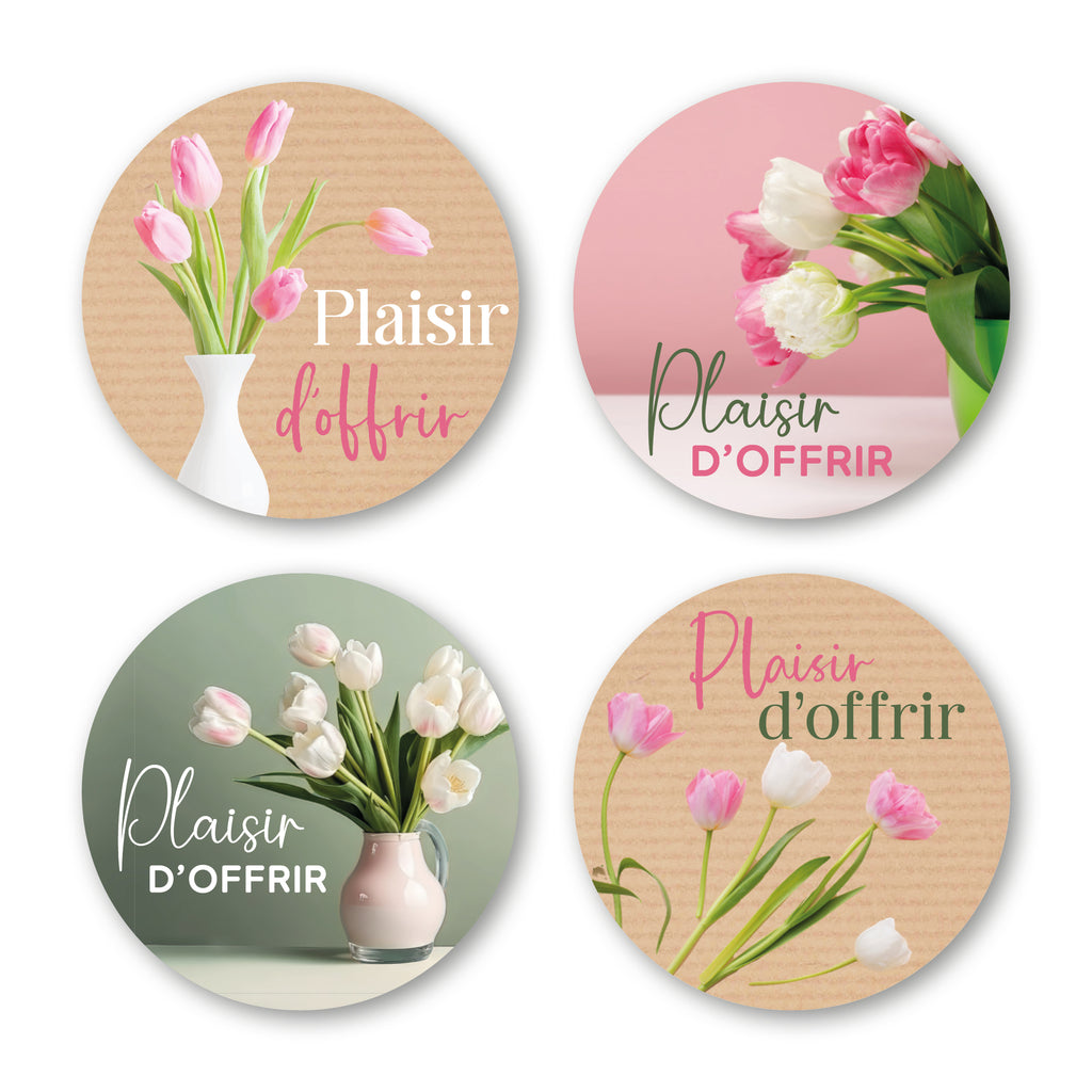 Étiquette Adhésive - Plaisir d'Offrir