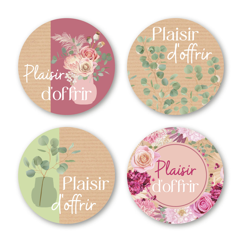 Étiquette Adhésive - Plaisir d'Offrir