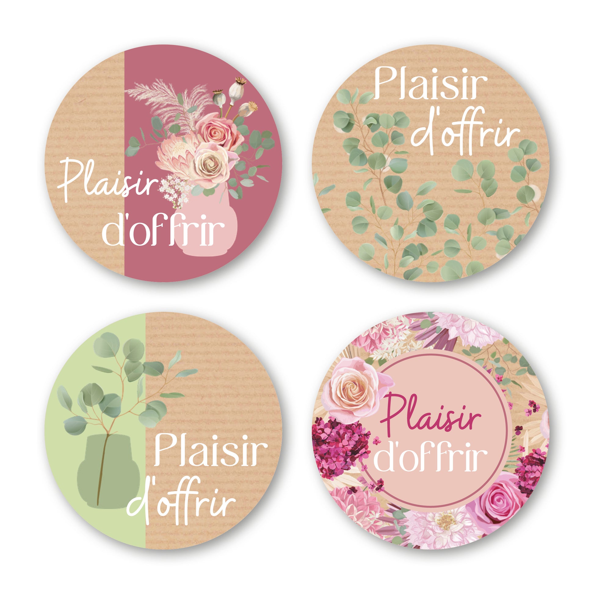 Étiquette Adhésive - Plaisir d'Offrir
