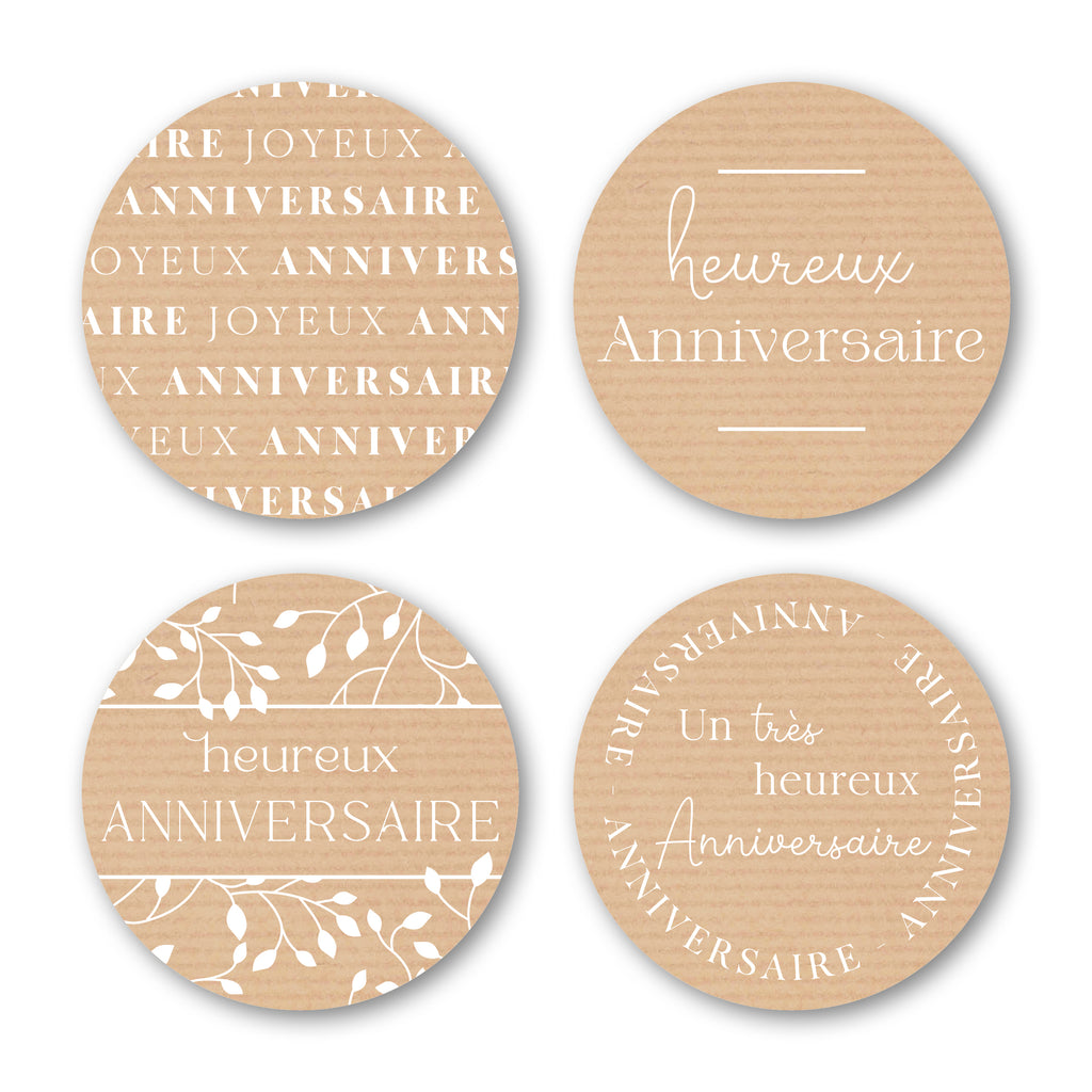 Étiquette Adhésive - Joyeux Anniversaire