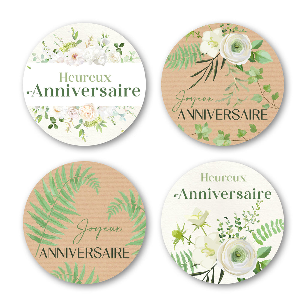 Étiquette Adhésive - Joyeux Anniversaire