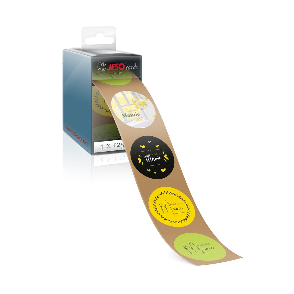 Étiquette Bonne Fête Mamie