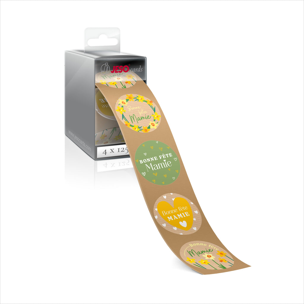 Étiquette Bonne Fête Mamie