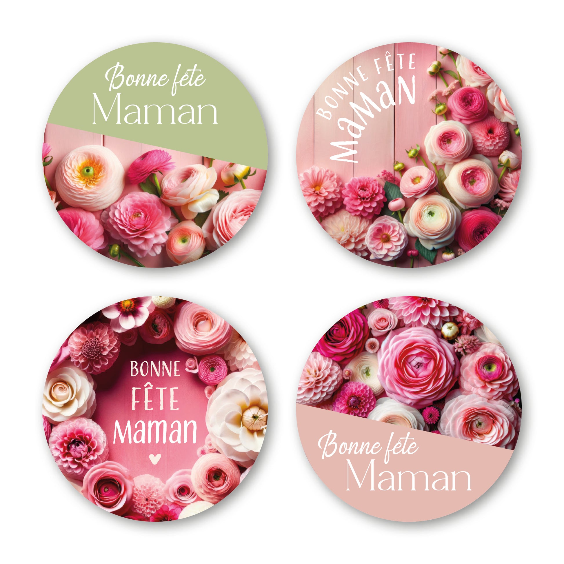 Étiquette Adhésive - Bonne Fête Maman