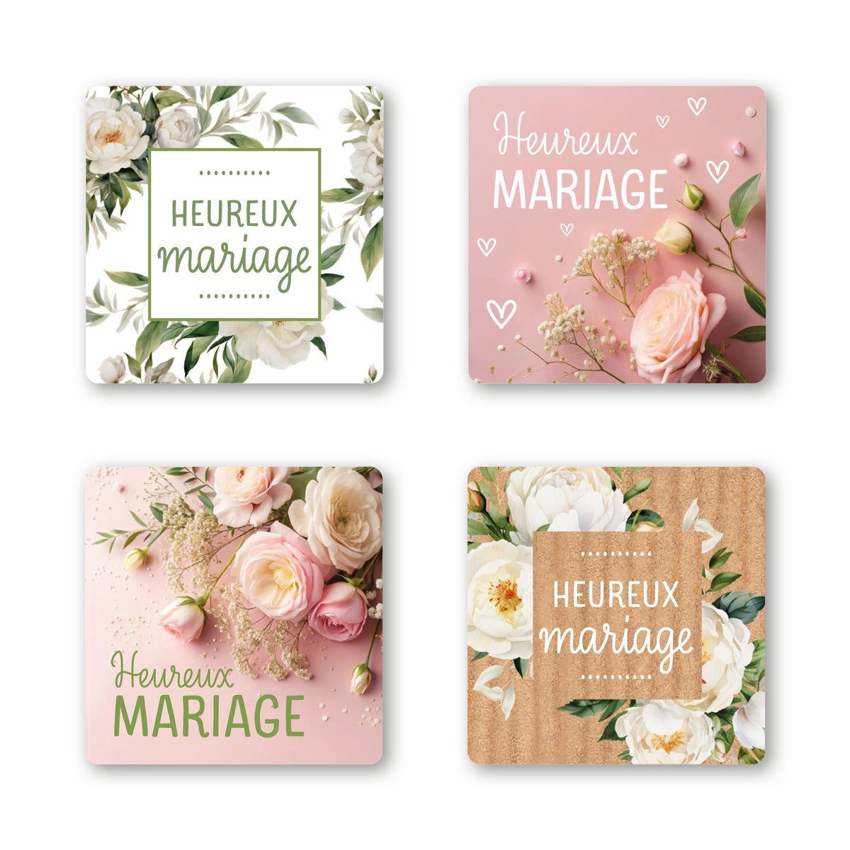 Etiquettes "Heureux mariage"