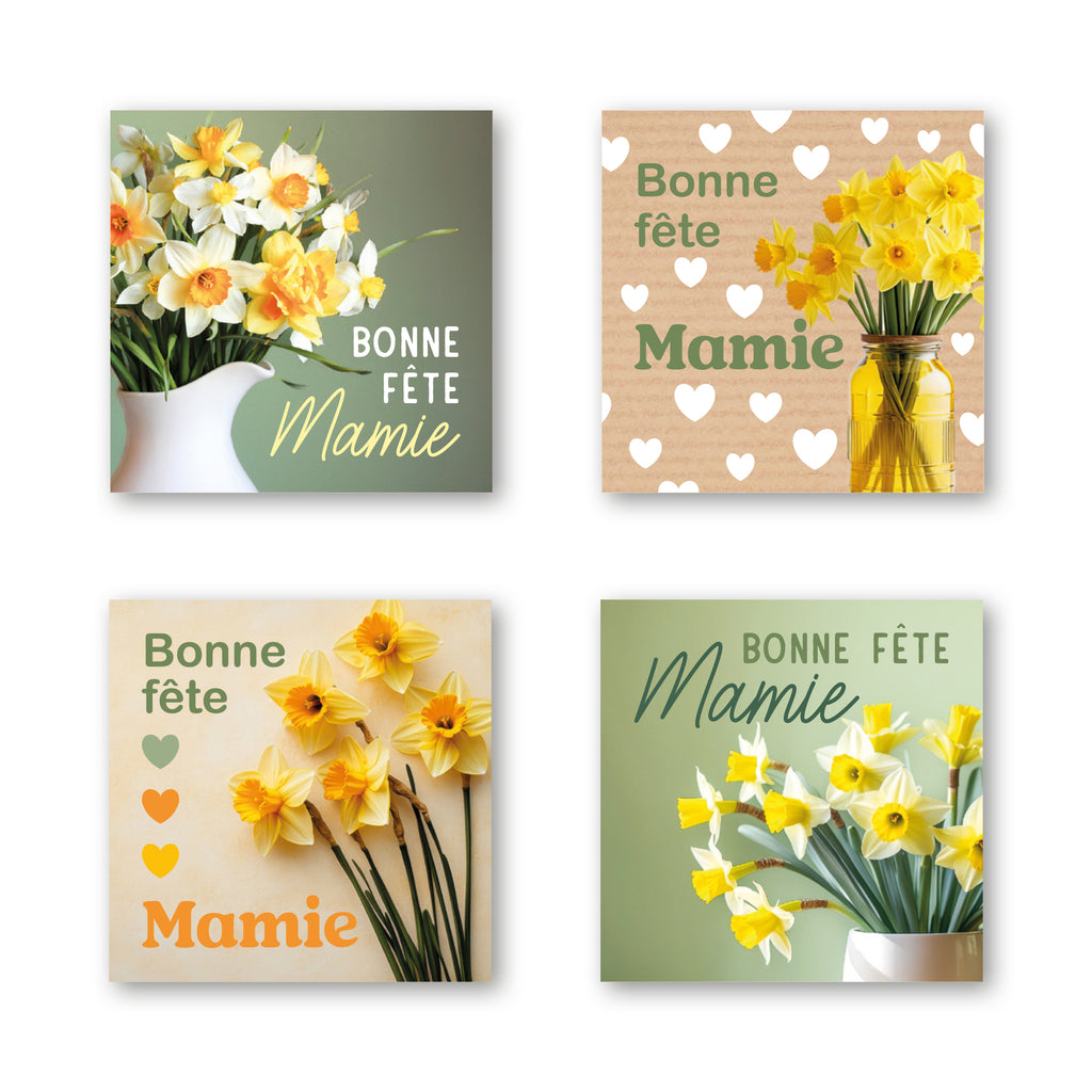 Étiquette Bonne Fête Mamie