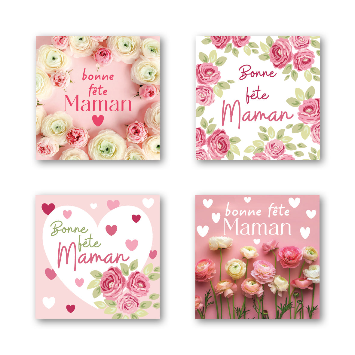 Étiquette Adhésive - Bonne Fête Maman