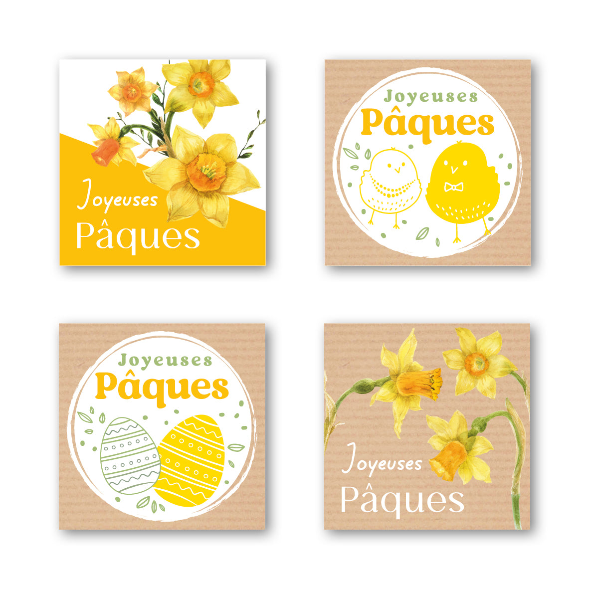Étiquette Adhésive - Joyeuses Pâques